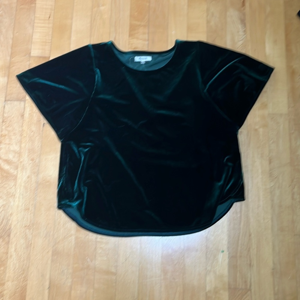 Madewell satin shirt Dark Green